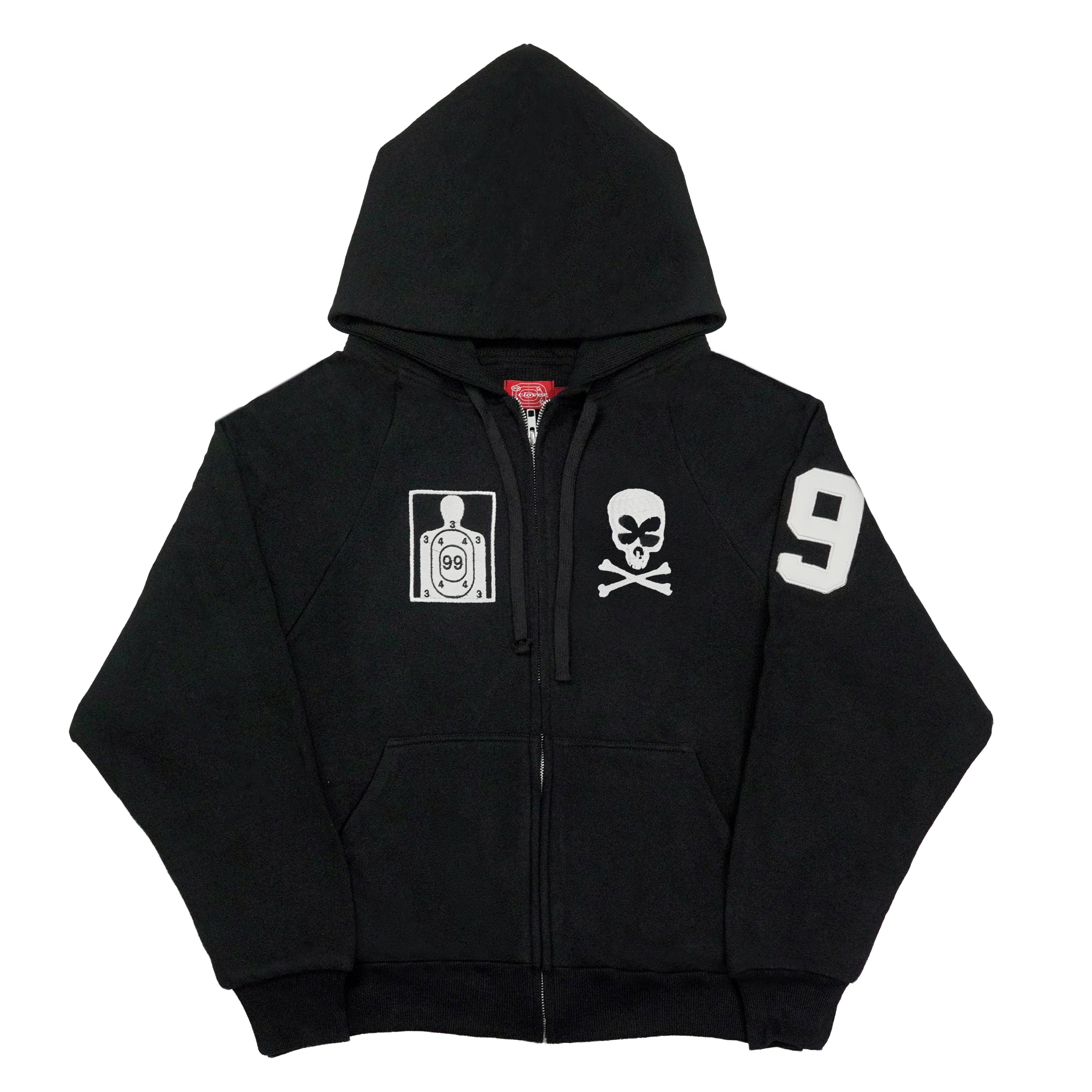 RECOIL” VARSITY ZIP UP - BLACK – 99clover