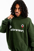 "FEELING LUCKY" OVERSIZED HOODIE GREEN