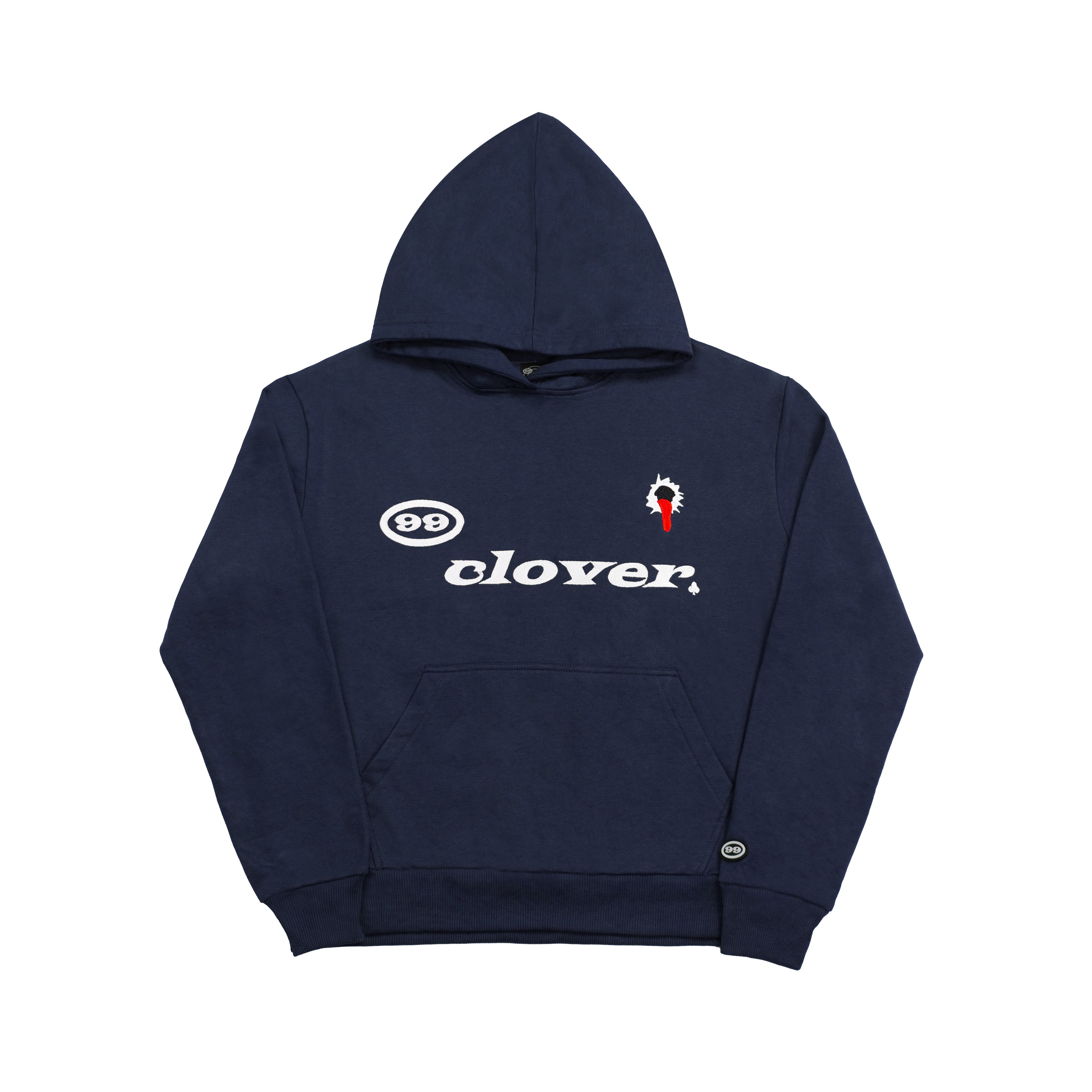 "FEELING LUCKY" OVERSIZED HOODIE NAVY