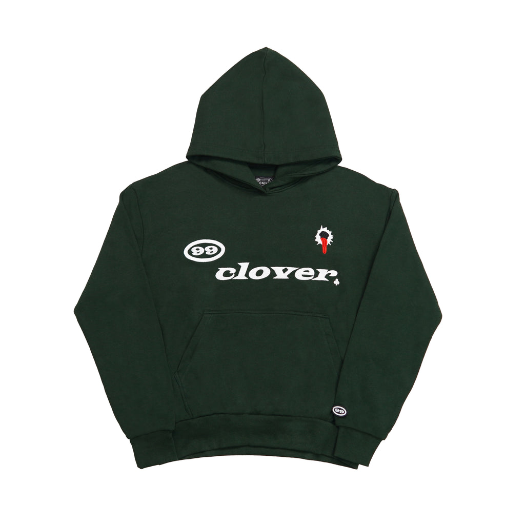 "FEELING LUCKY" OVERSIZED HOODIE GREEN