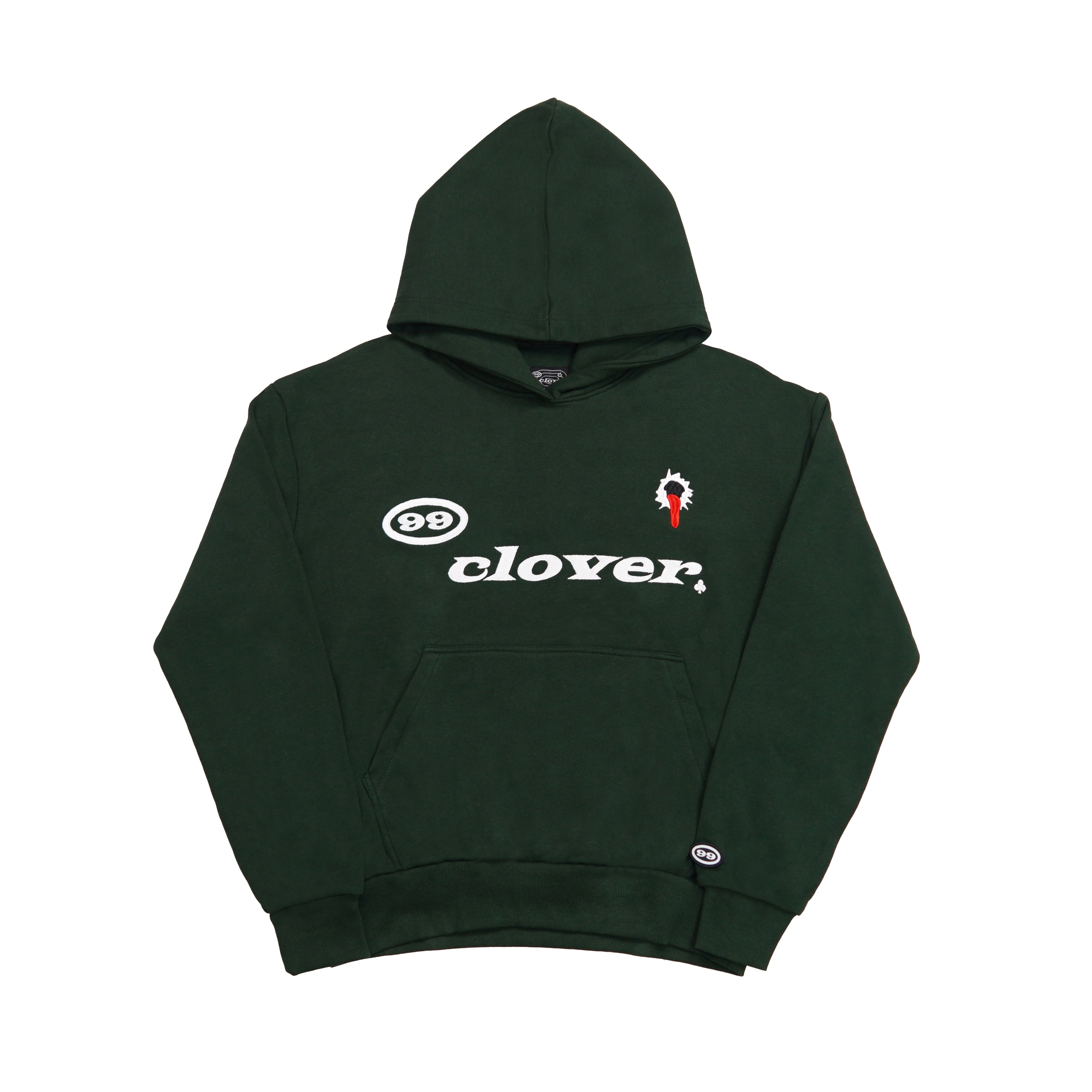 "FEELING LUCKY" OVERSIZED HOODIE GREEN