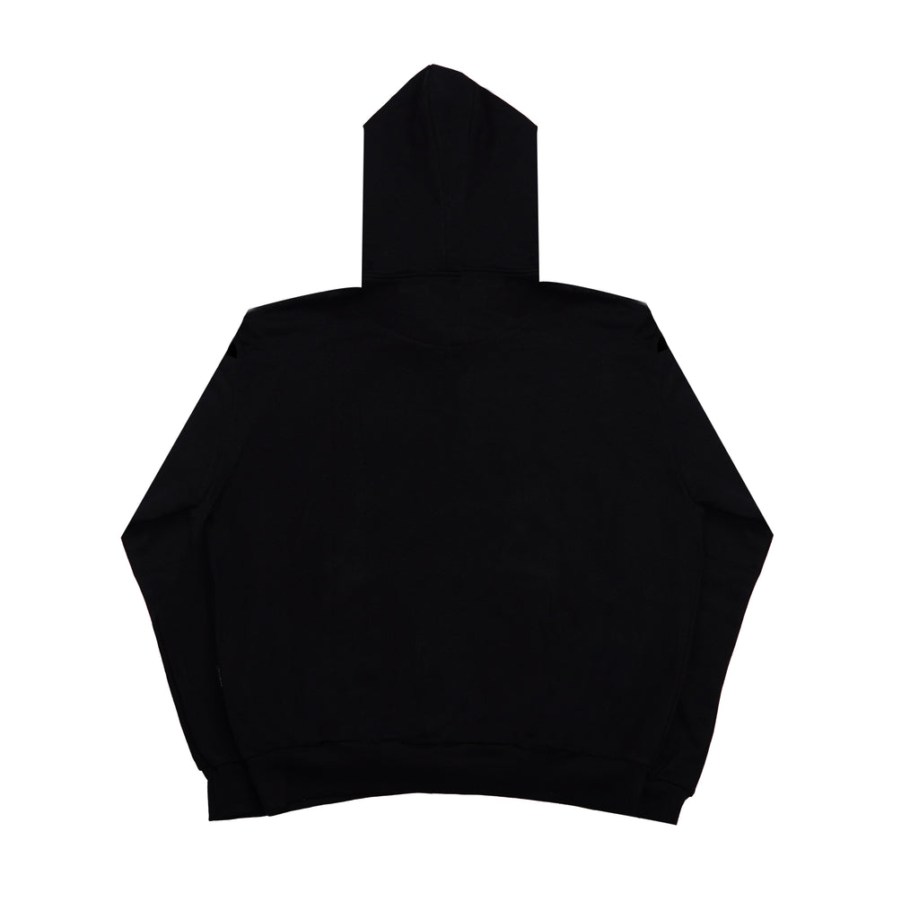 “CLOVER VISION” OVERSIZED HOODIE BLACK/RED