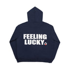 "FEELING LUCKY" OVERSIZED HOODIE NAVY
