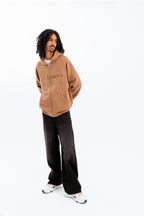 "EASY" ZIP-UP BROWN