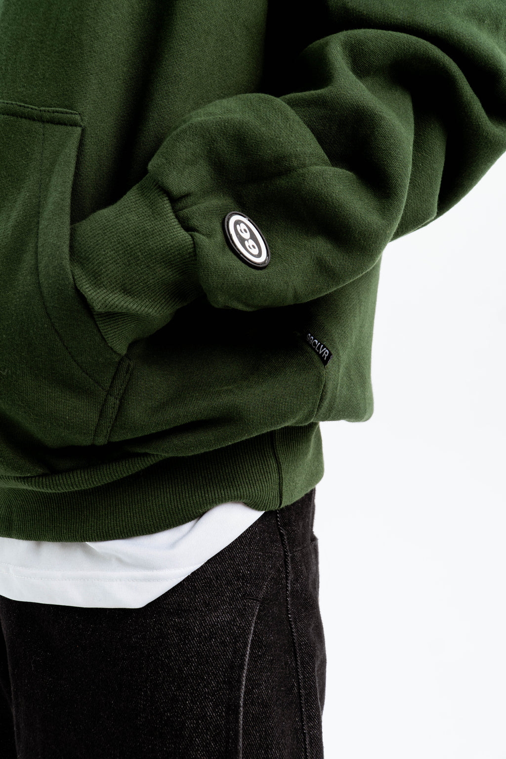 "FEELING LUCKY" OVERSIZED HOODIE GREEN