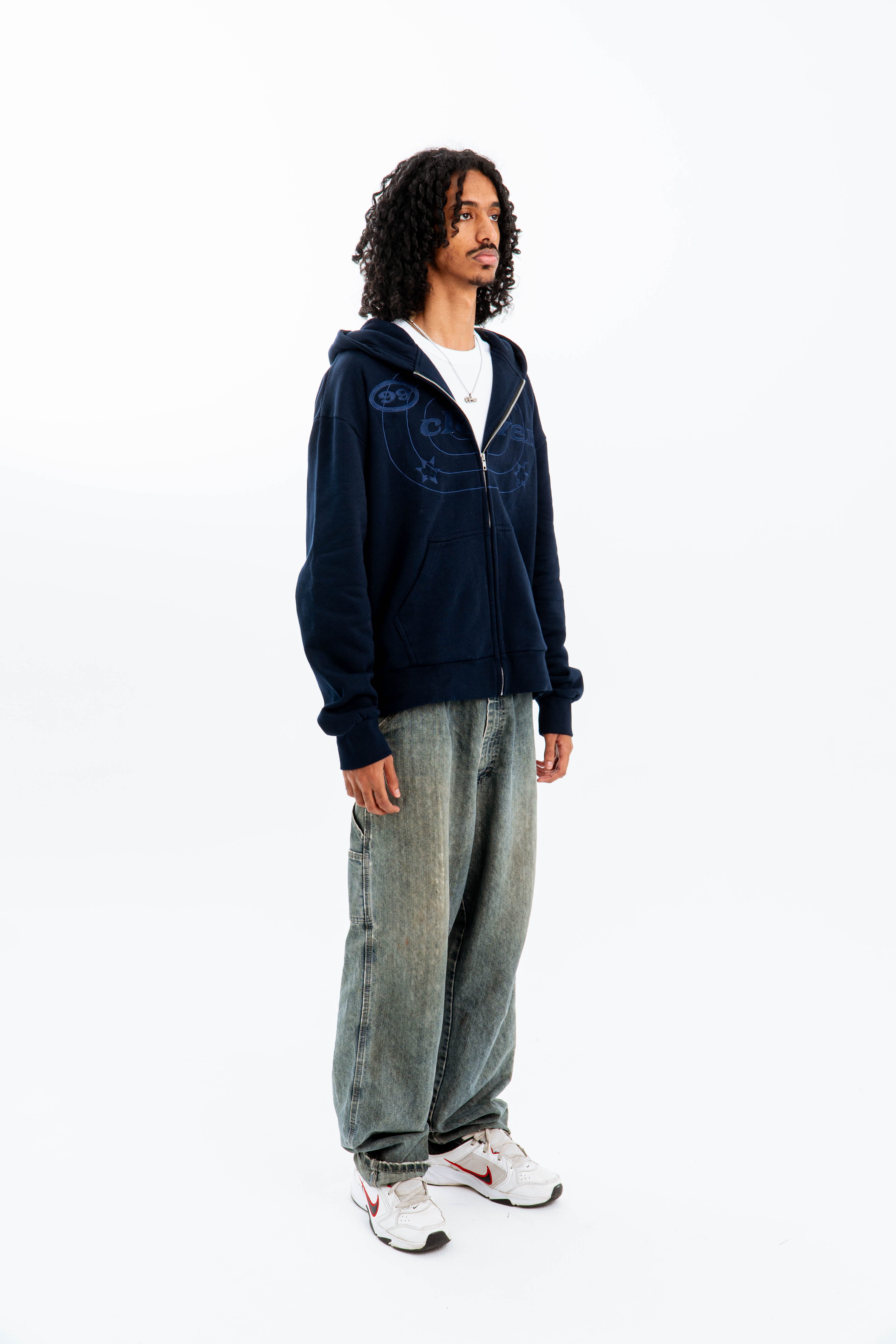 "EASY" ZIP-UP NAVY