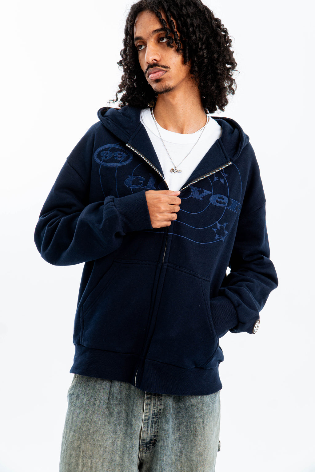 "EASY" ZIP-UP NAVY