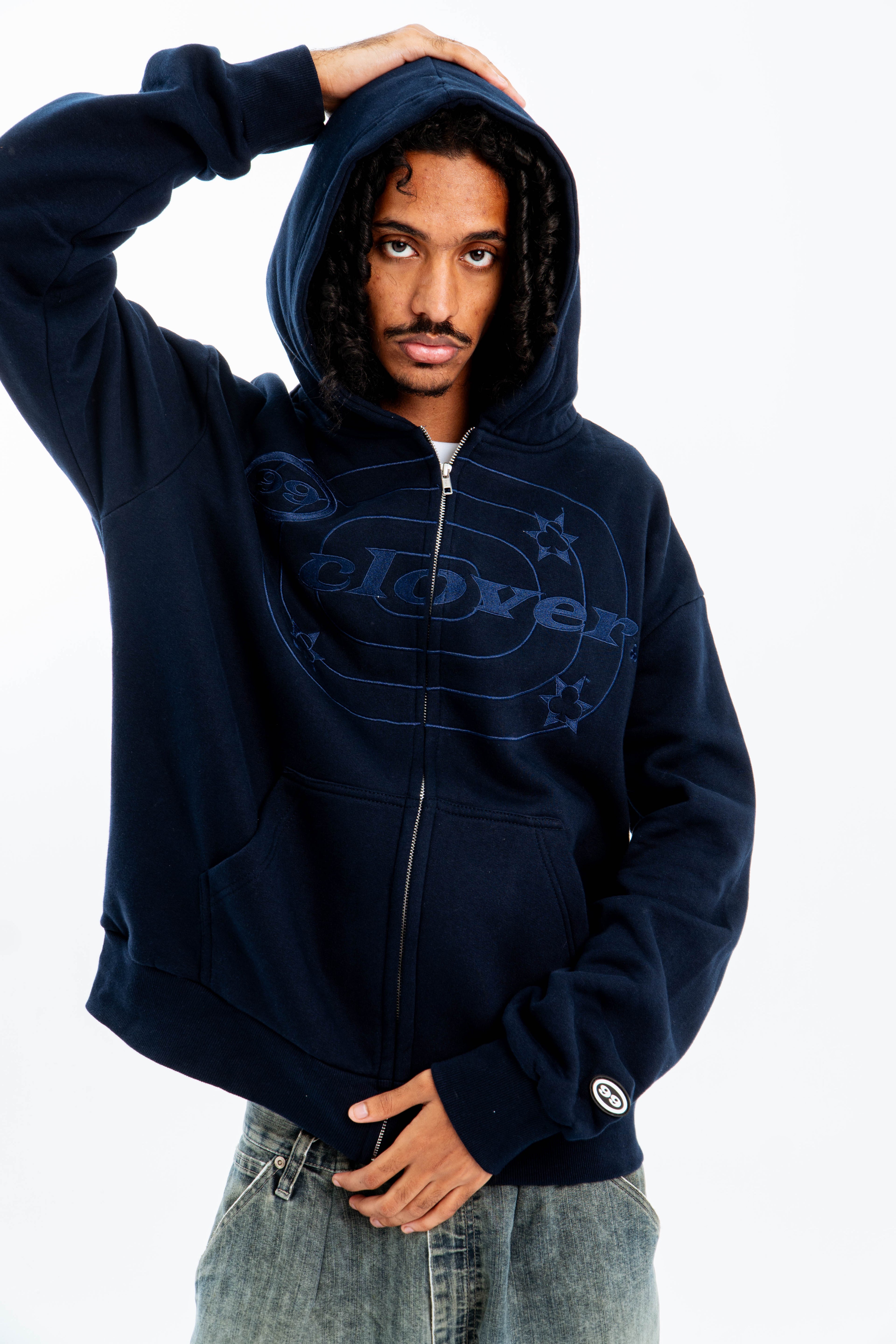 "EASY" ZIP-UP NAVY