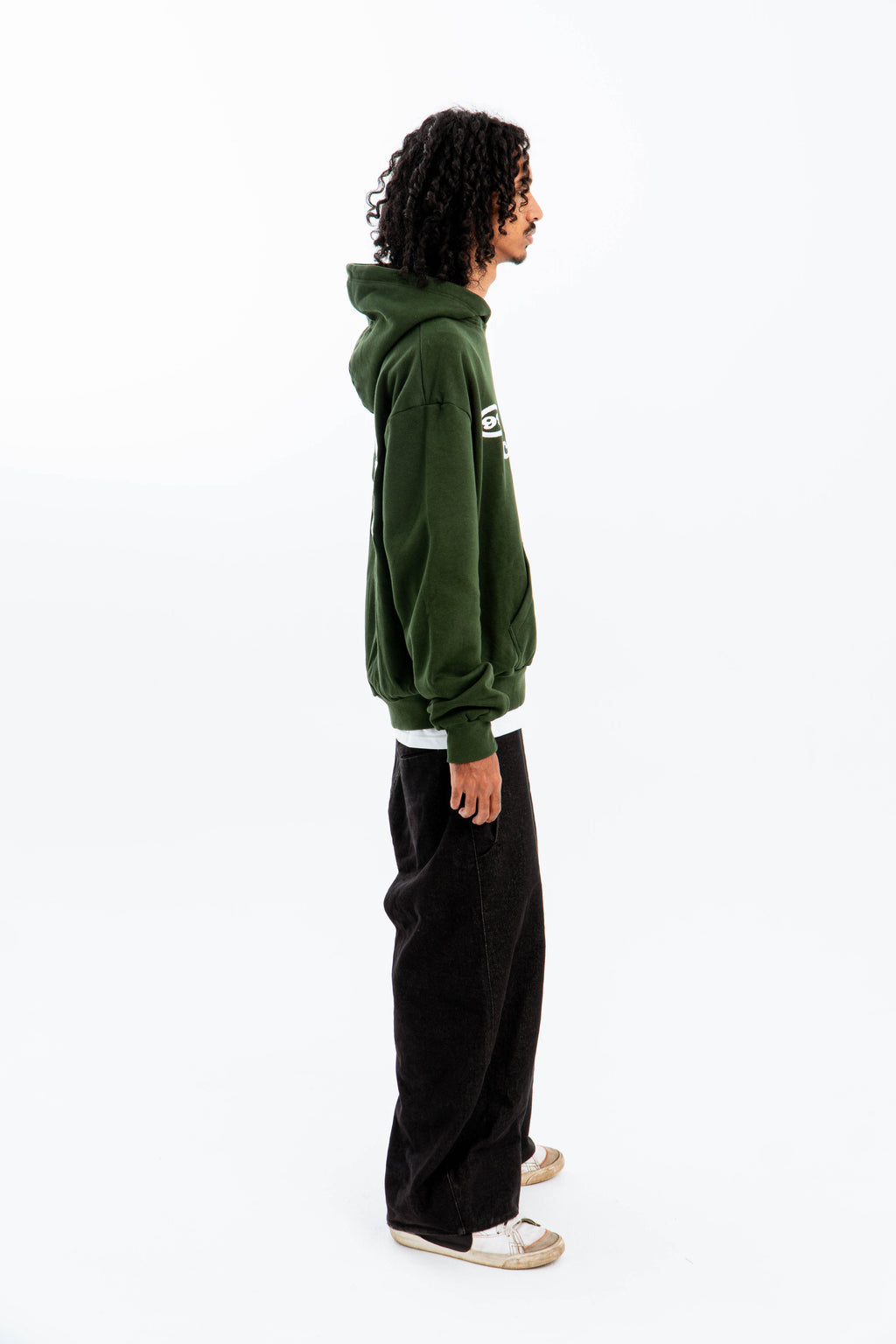 "FEELING LUCKY" OVERSIZED HOODIE GREEN
