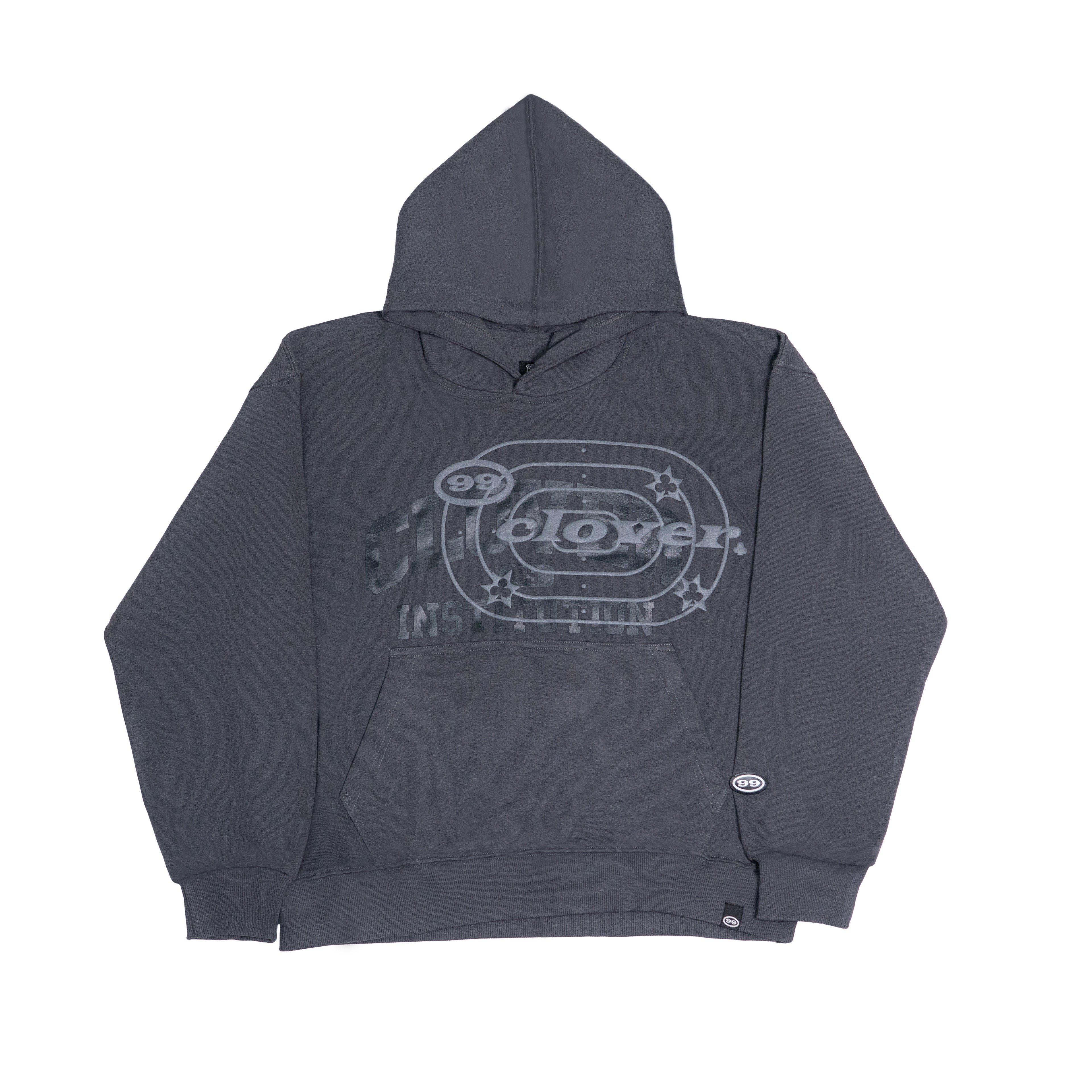 "UNIVERSITY" OVERSIZED HOODIE GREY
