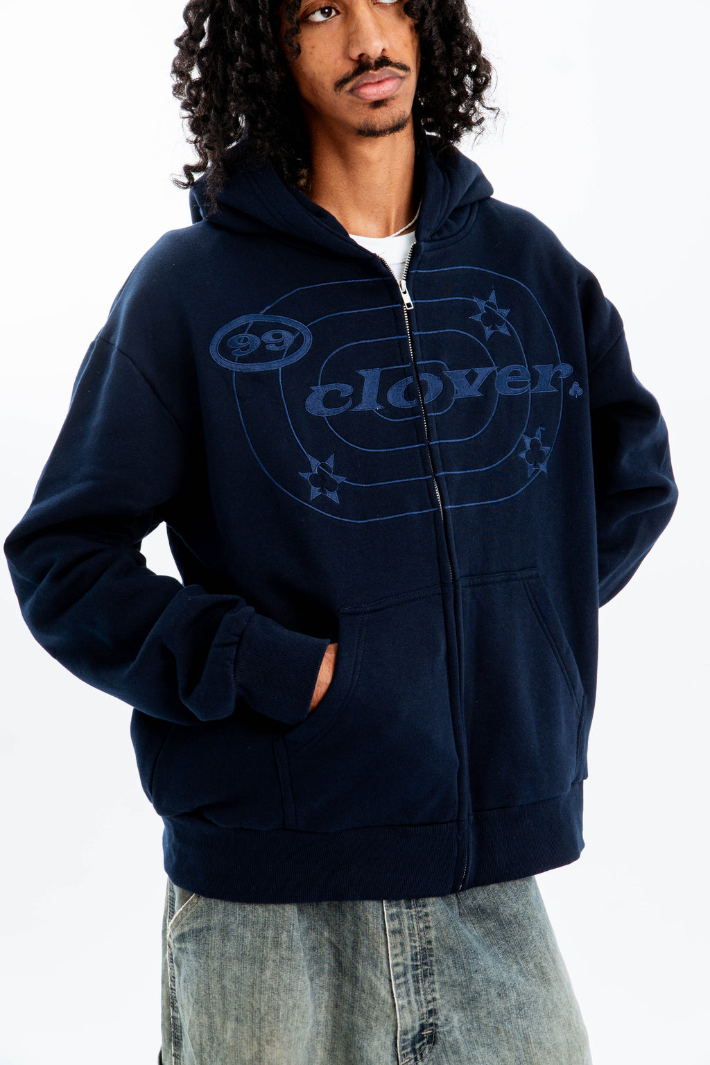 "EASY" ZIP-UP NAVY