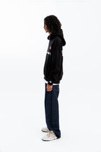 "FEELING LUCKY" OVERSIZED HOODIE BLACK