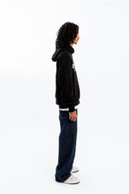"FEELING LUCKY" OVERSIZED HOODIE BLACK