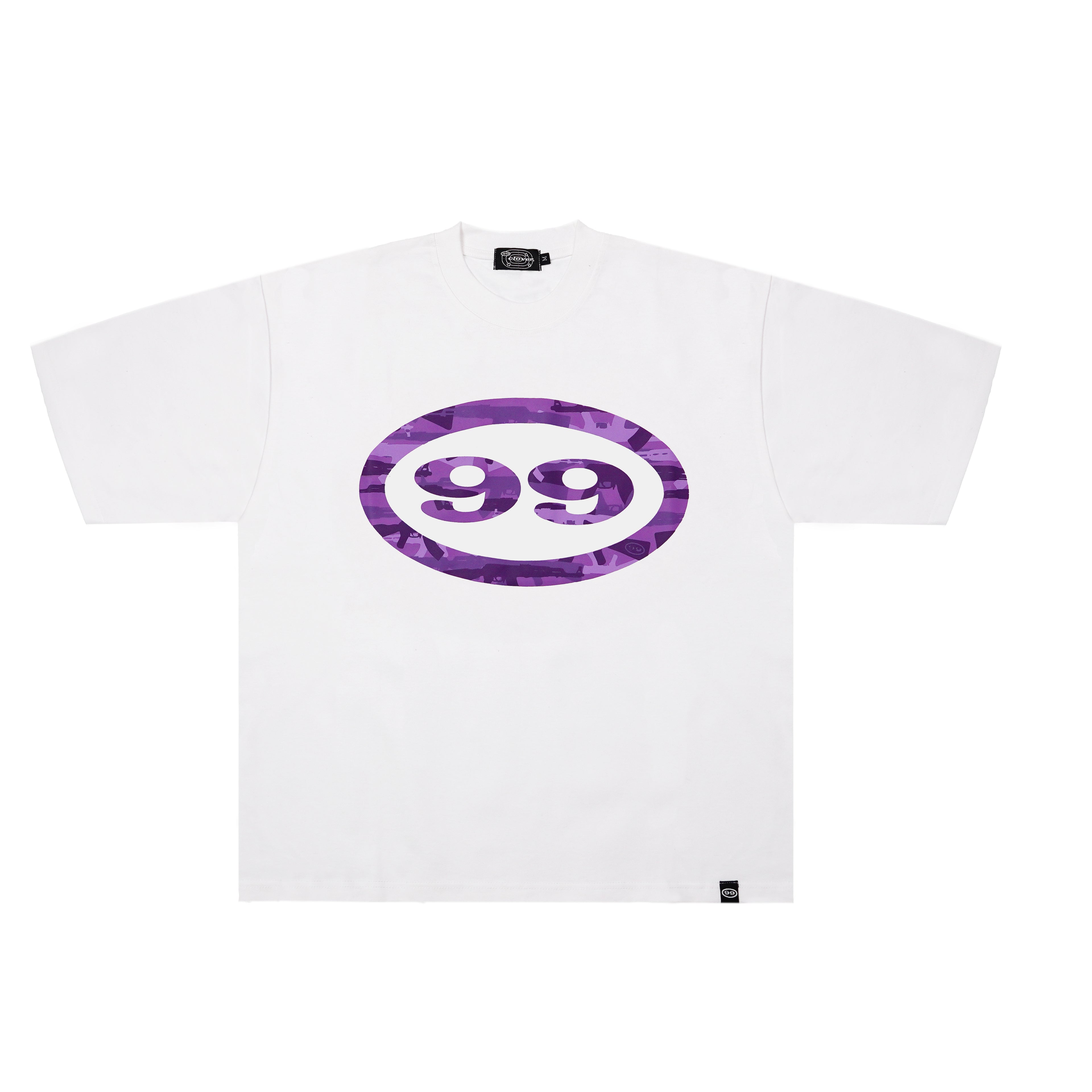 “CAMO" HEAVY TEE WHITE/PURPLE