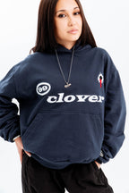 "FEELING LUCKY" OVERSIZED HOODIE NAVY
