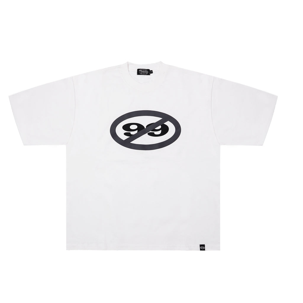 ”ANTI CLVR" HEAVY TEE WHITE/GREY