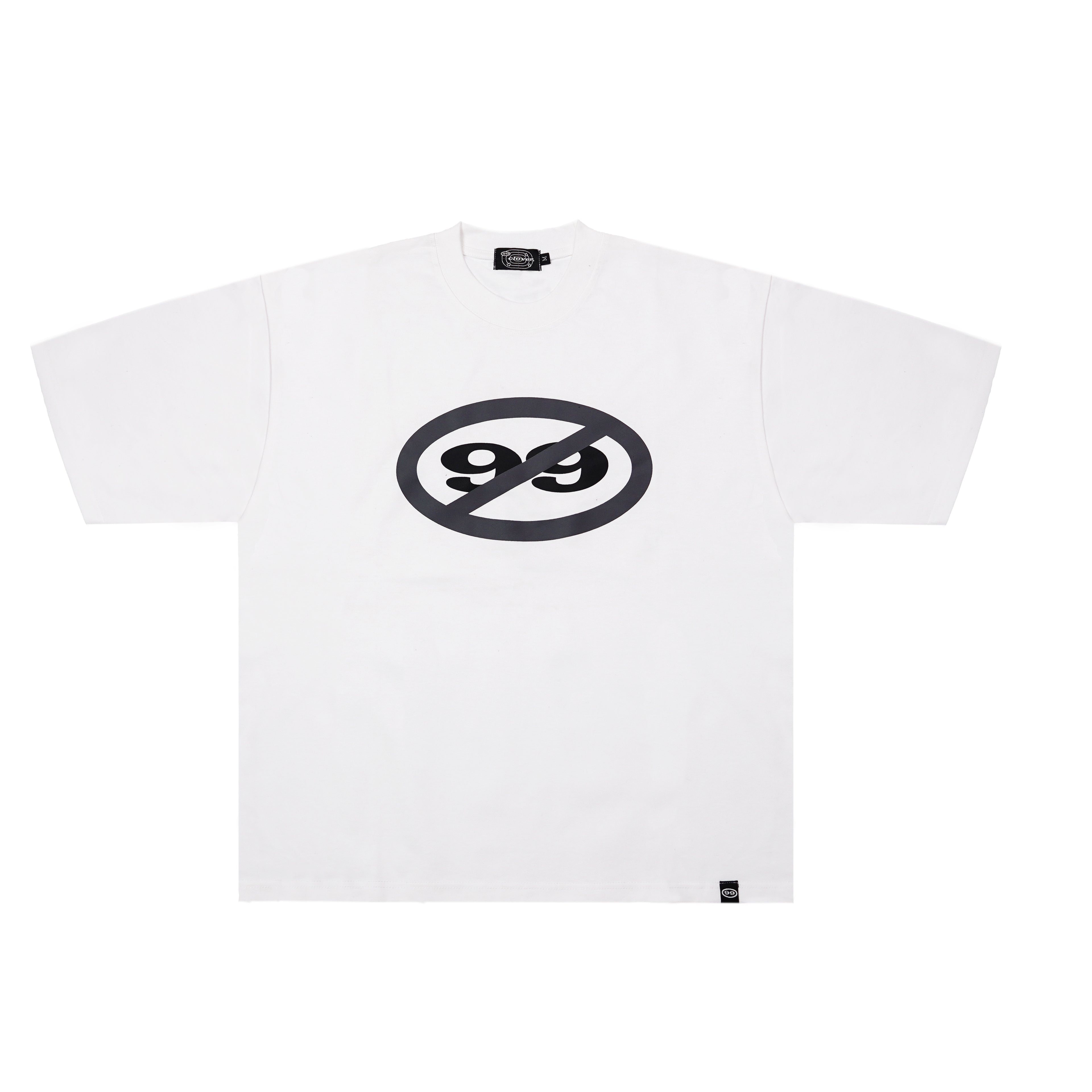 ”ANTI CLVR" HEAVY TEE WHITE/GREY