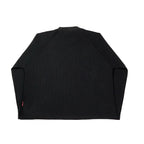 “RECOIL” WAFFLE KNIT LONGSLEEVE - BLACK
