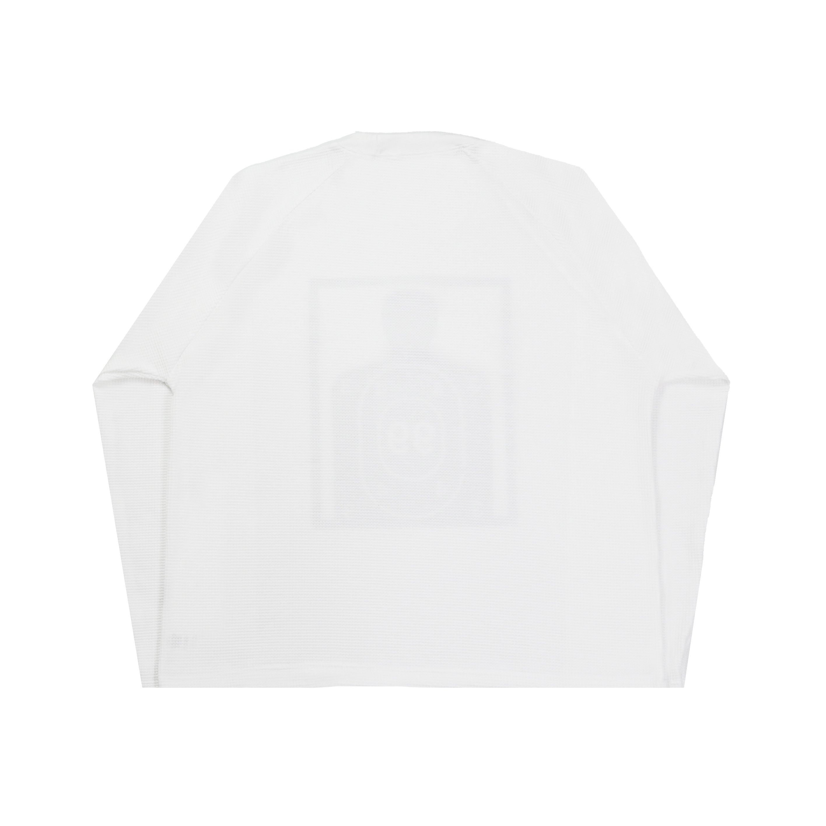 “RECOIL” WAFFLE KNIT LONGSLEEVE - WHITE