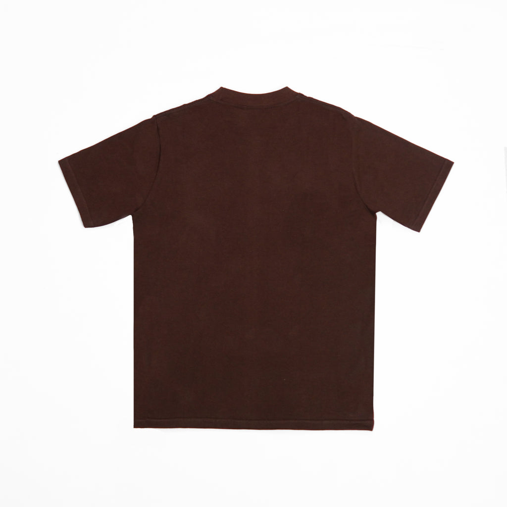 “GHABBY” FITTED TEE - BROWN