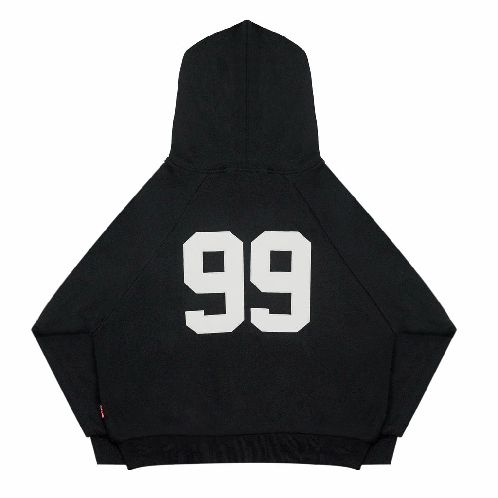 “RECOIL” VARSITY ZIP UP - BLACK