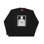 “RECOIL” DOUBLE LAYER LONGSLEEVE TEE - BLACK/BLACK