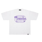 “DEVILS BUTTERFLY” HEAVY TEE WHITE/PURPLE