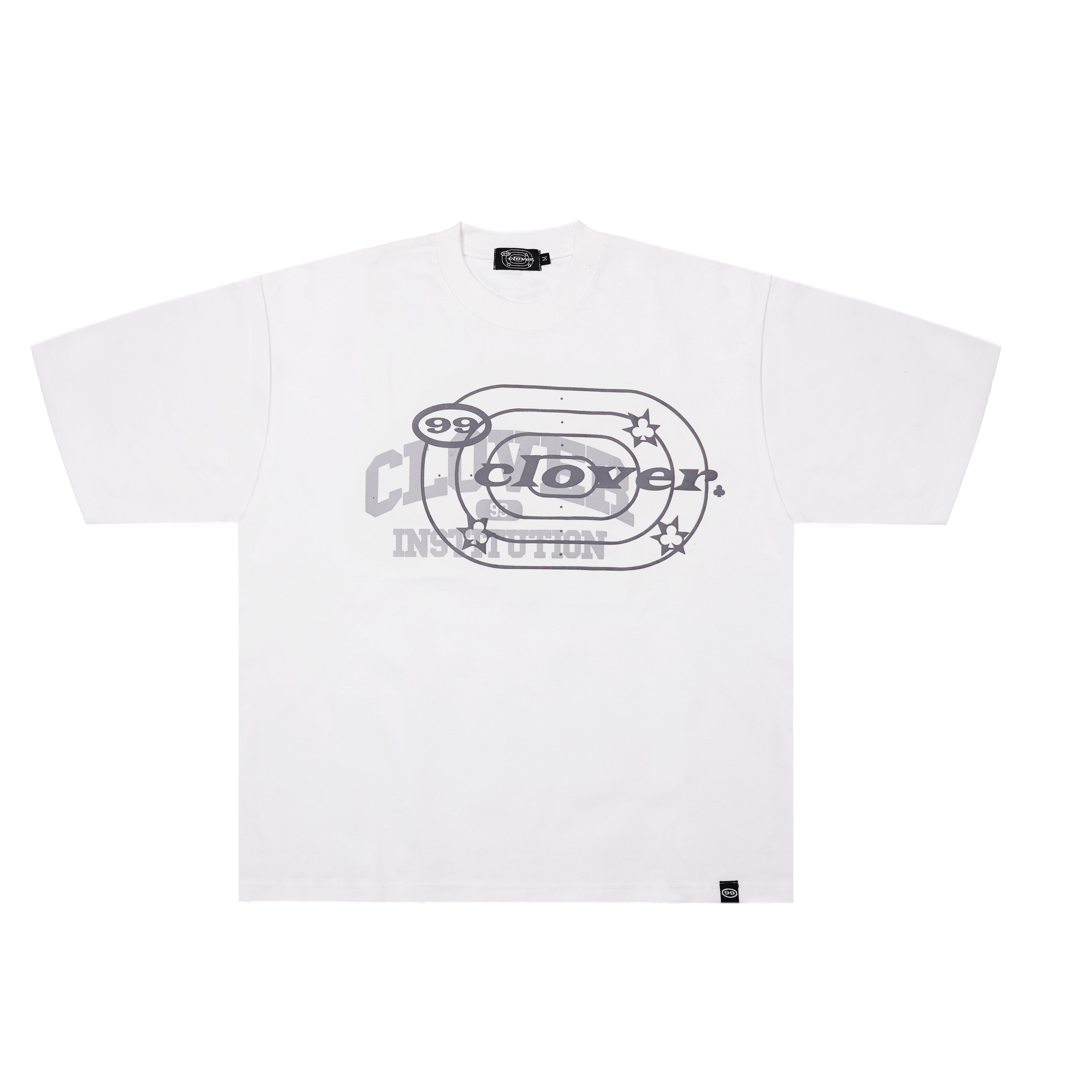“CLOVER INSTITUTION” HEAVY TEE WHITE