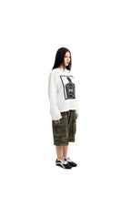 “RECOIL” WAFFLE KNIT LONGSLEEVE - WHITE