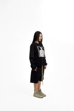 “RECOIL” DOUBLE LAYER LONGSLEEVE TEE - BLACK/BLACK