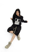 “RECOIL” DOUBLE LAYER LONGSLEEVE TEE - BLACK/BLACK