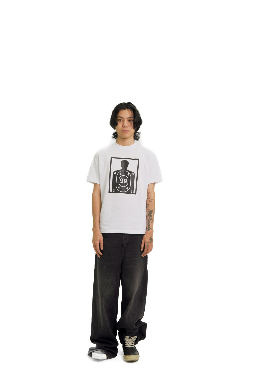 “RECOIL” FITTED TEE - WHITE