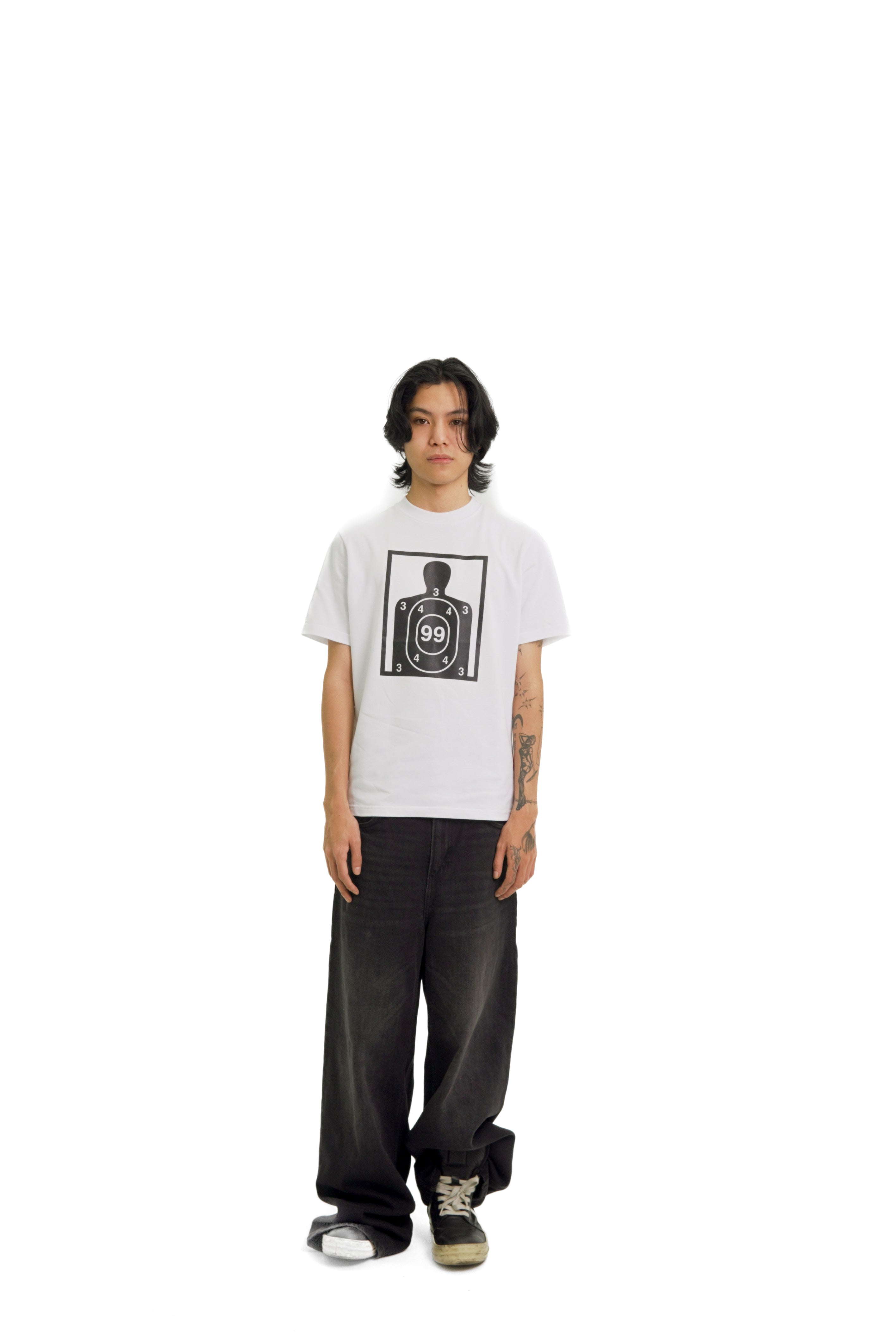 “RECOIL” FITTED TEE - WHITE
