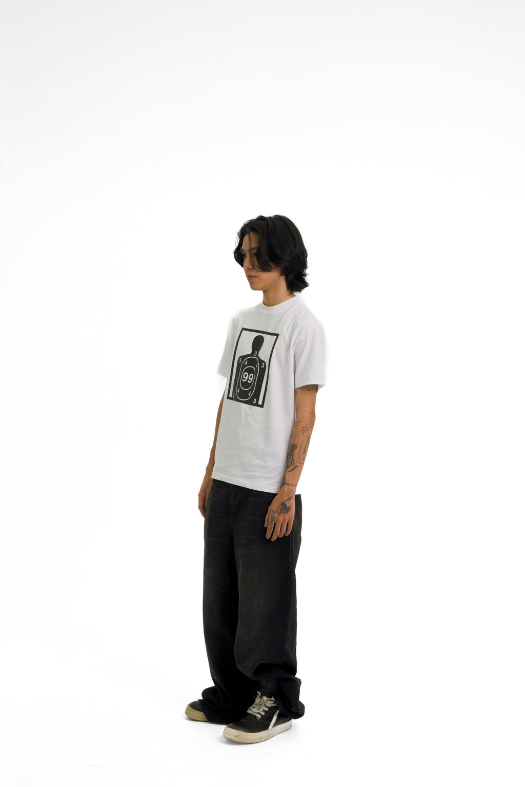 “RECOIL” FITTED TEE - WHITE