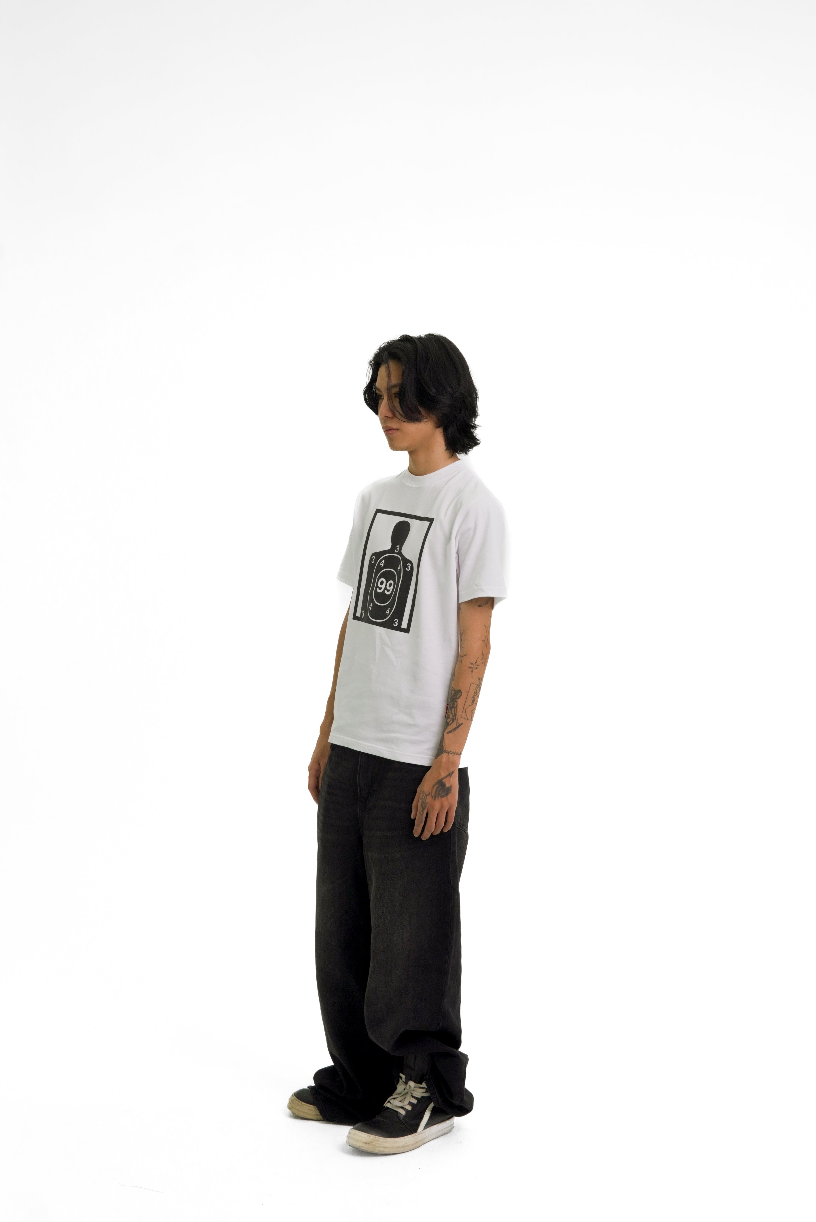 “RECOIL” FITTED TEE - WHITE