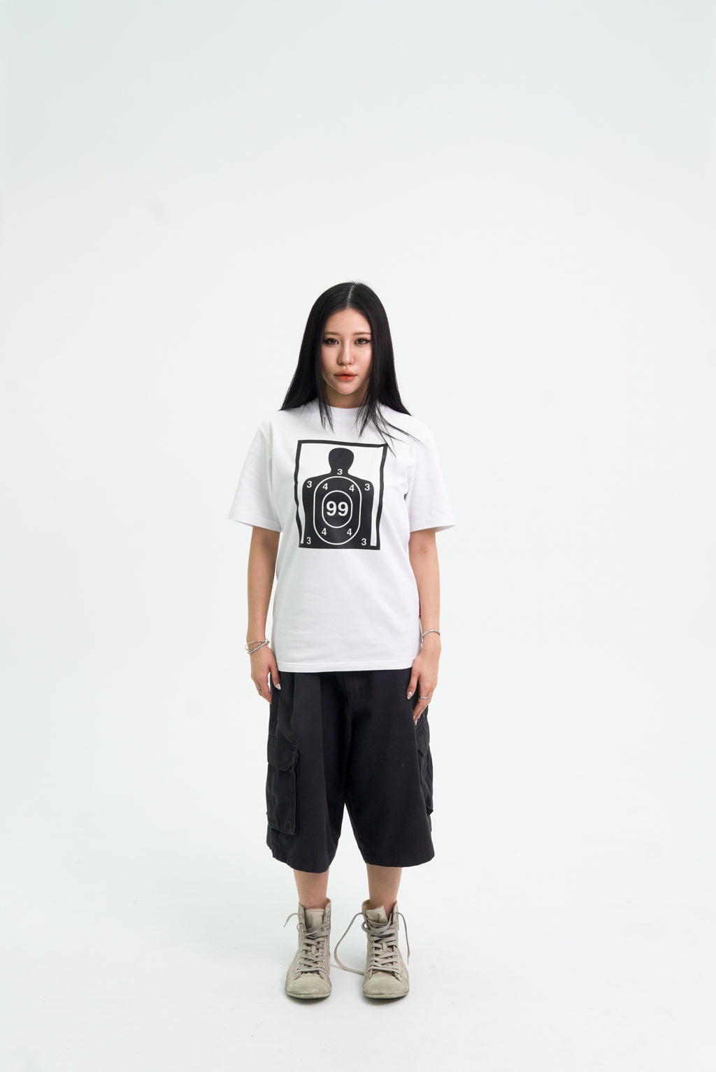 “RECOIL” FITTED TEE - WHITE