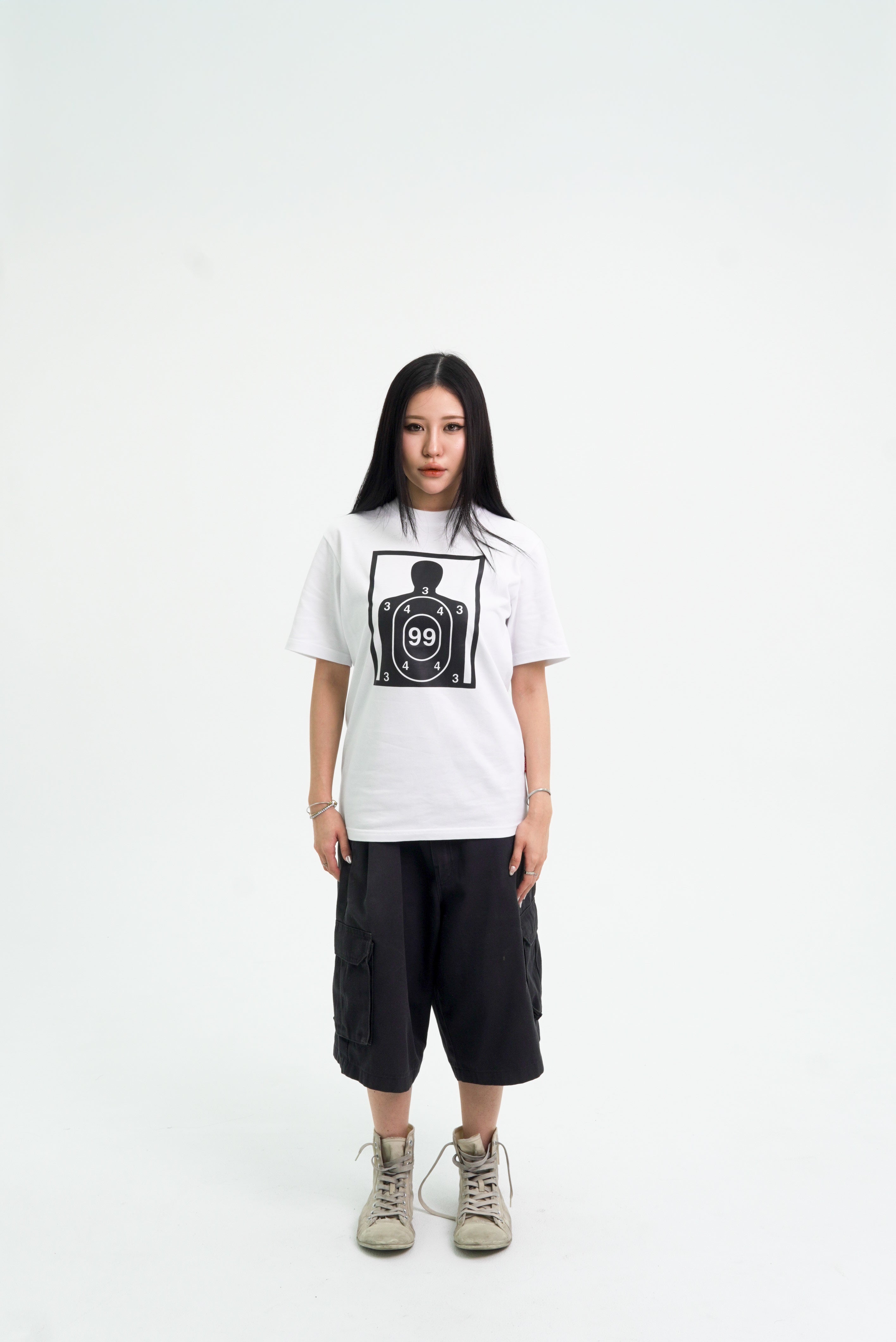 “RECOIL” FITTED TEE - WHITE