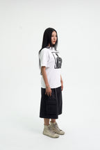 “RECOIL” FITTED TEE - WHITE