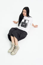 “RECOIL” FITTED TEE - WHITE
