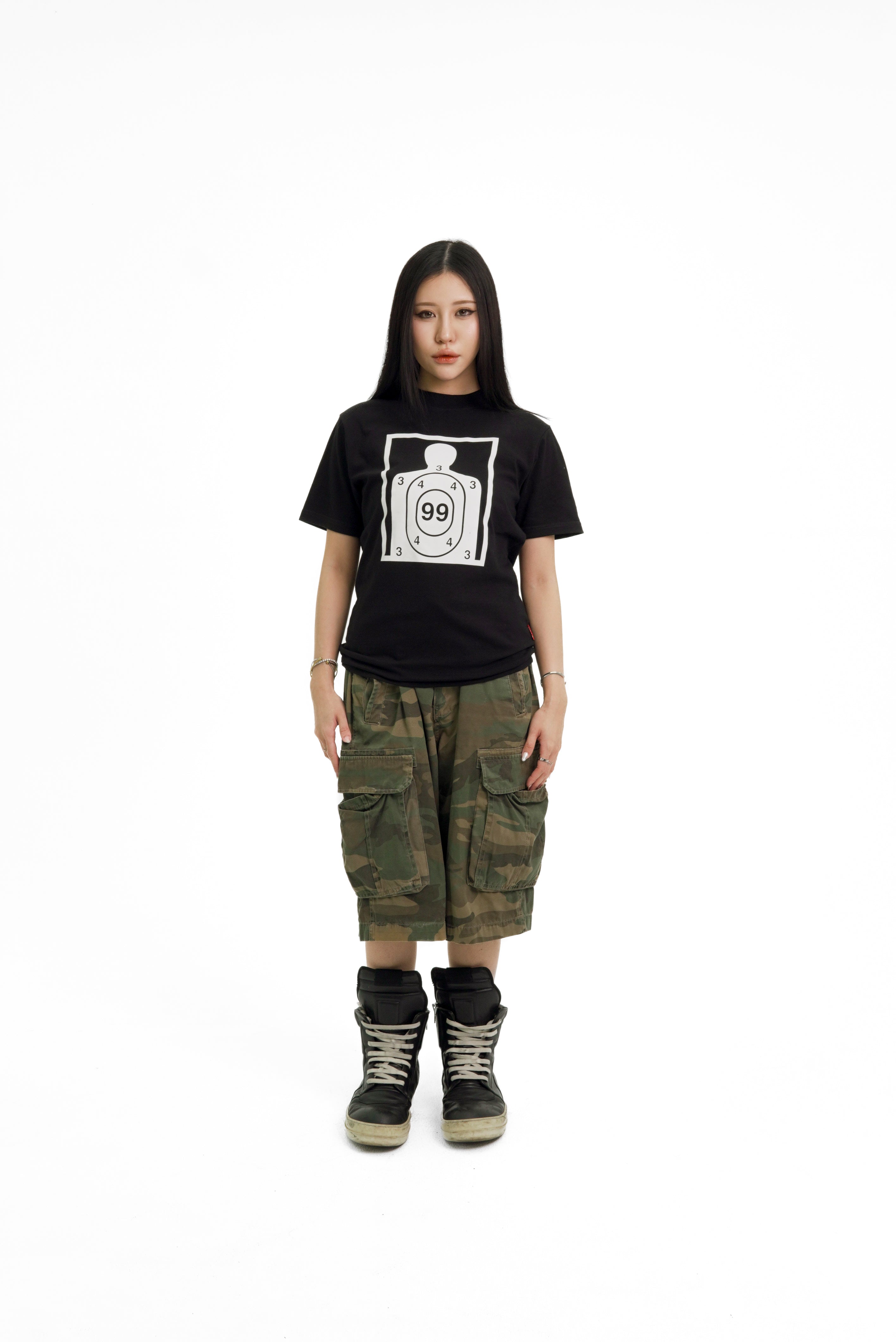 “RECOIL” FITTED TEE - BLACK