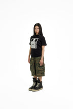 “RECOIL” FITTED TEE - BLACK