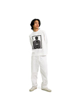 “RECOIL” WAFFLE KNIT LONGSLEEVE - WHITE