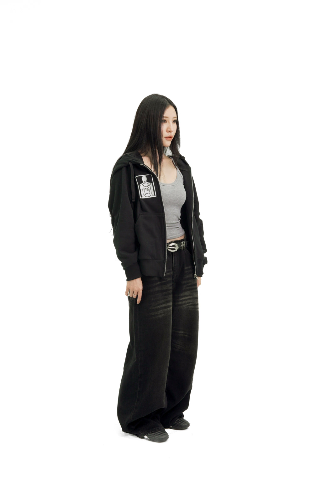 “RECOIL” VARSITY ZIP UP - BLACK