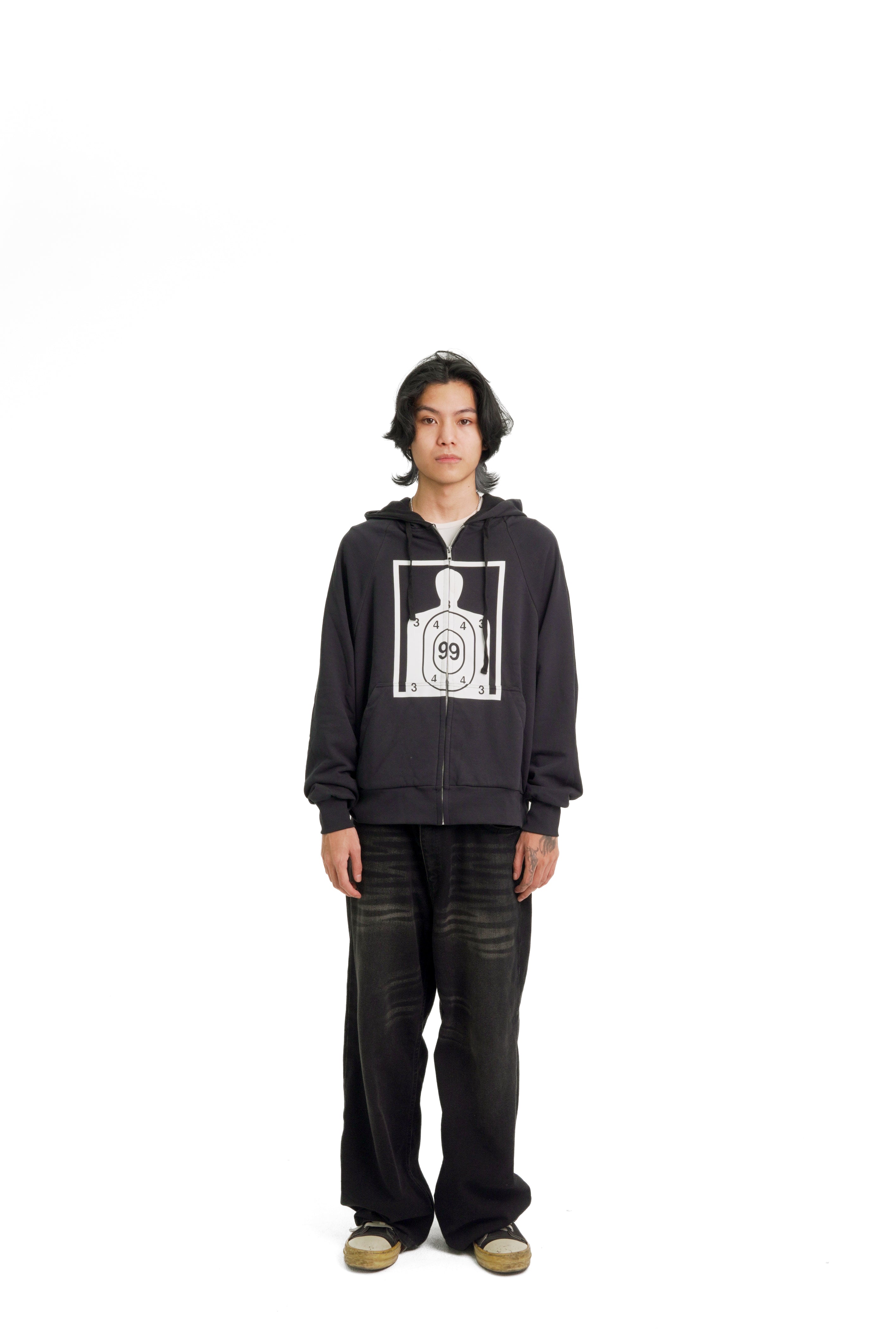 “RECOIL” ZIP UP - BLACK