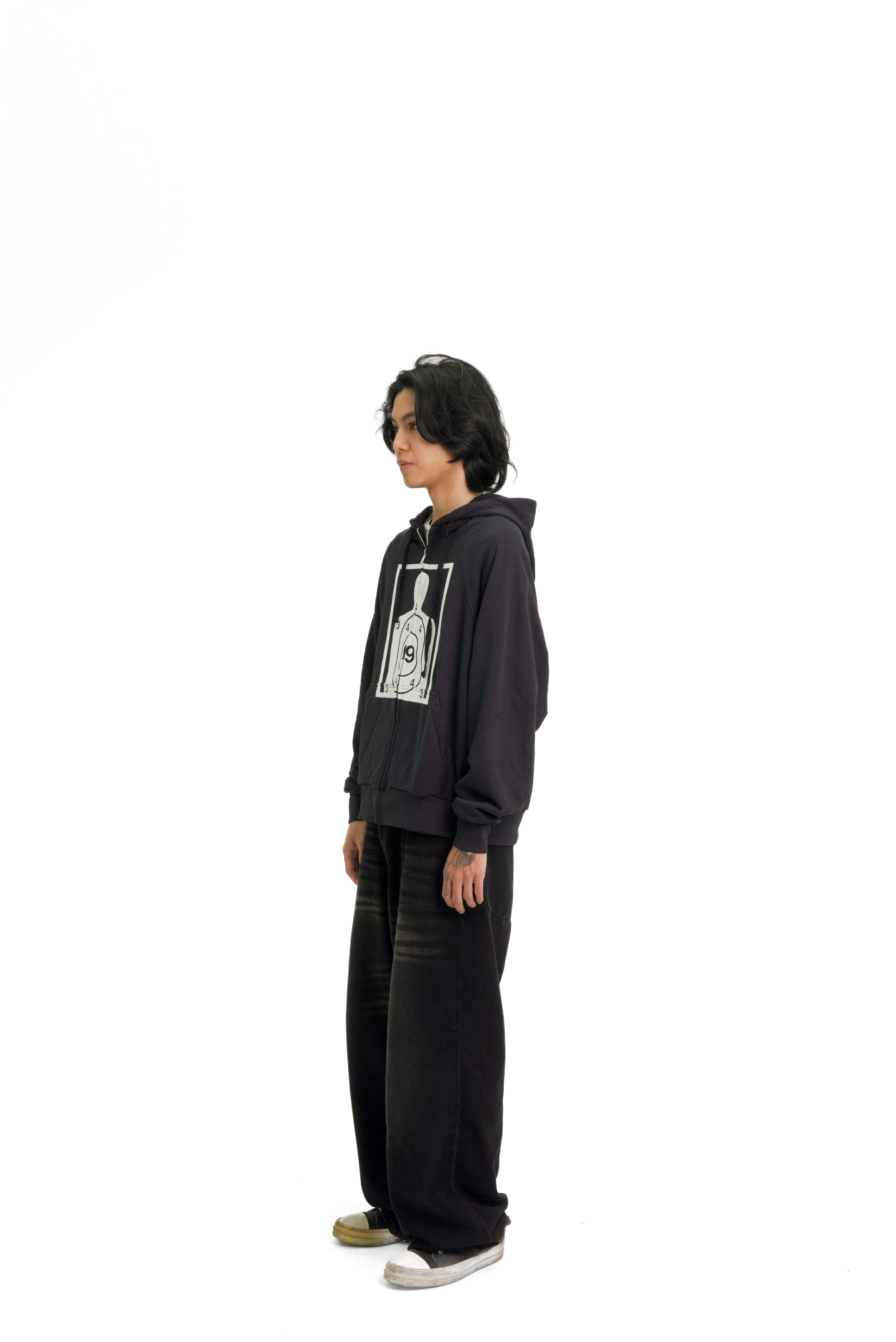 “RECOIL” ZIP UP - BLACK