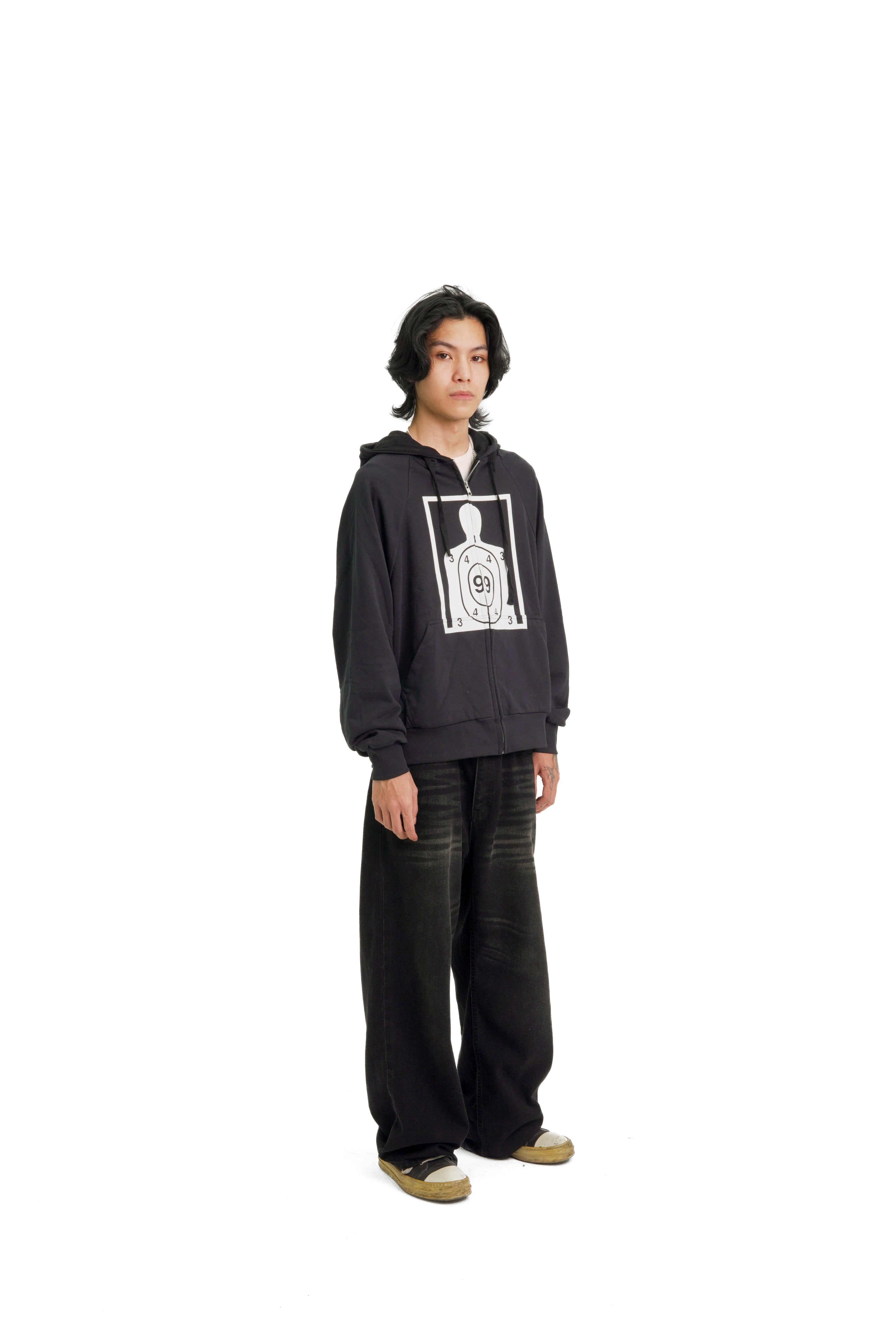 “RECOIL” ZIP UP - BLACK