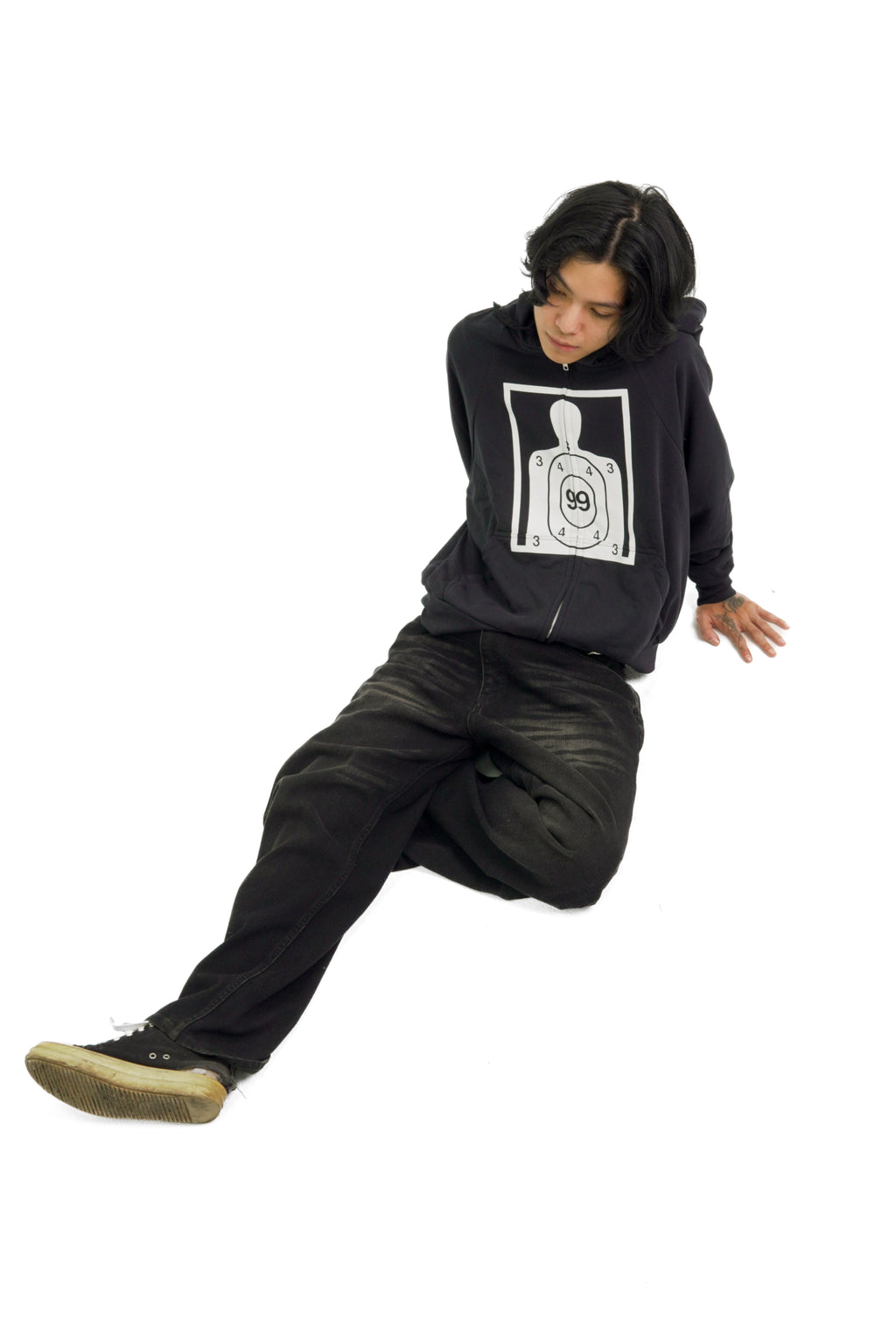“RECOIL” ZIP UP - BLACK