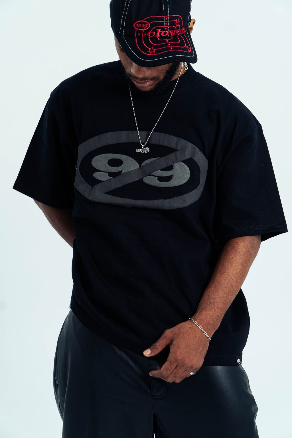 "ANTI CLVR" HEAVY TEE BLACK