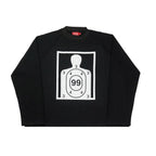 “RECOIL” WAFFLE KNIT LONGSLEEVE - BLACK