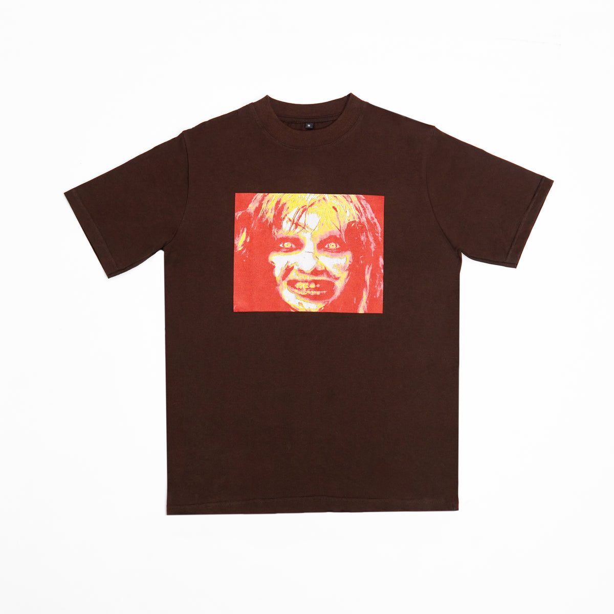 “GHABBY” FITTED TEE - BROWN